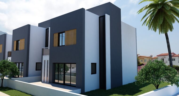 Kıbrıs Girne Karşıyaka Satılık 2+1 site içinde villa