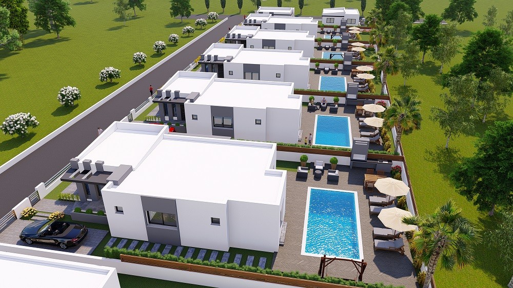 Kıbrıs Gazimağusa Mutluyaka Satılık Villa Projesi