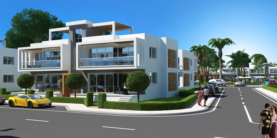 Kıbrıs İskele Satılık Studyo tipi Site içi Tatil Evi