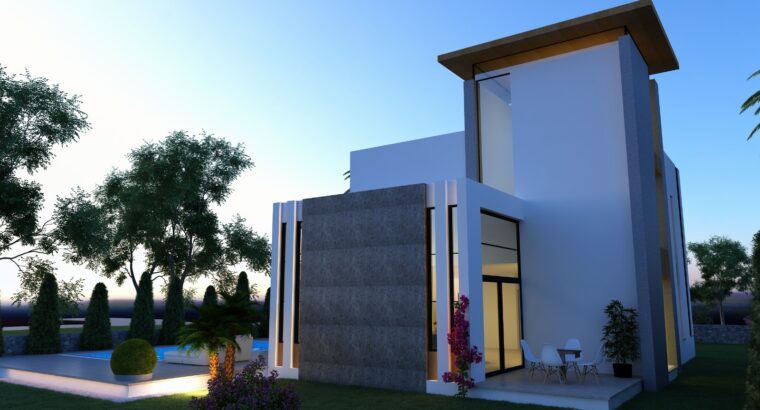 Kıbrıs Girne Karşıyaka Satılık 4+1 Dubleks Villa