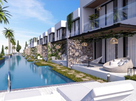 Kıbrıs Girne Esentepe Satılık Özel Yüzme Havuzlu 3+1