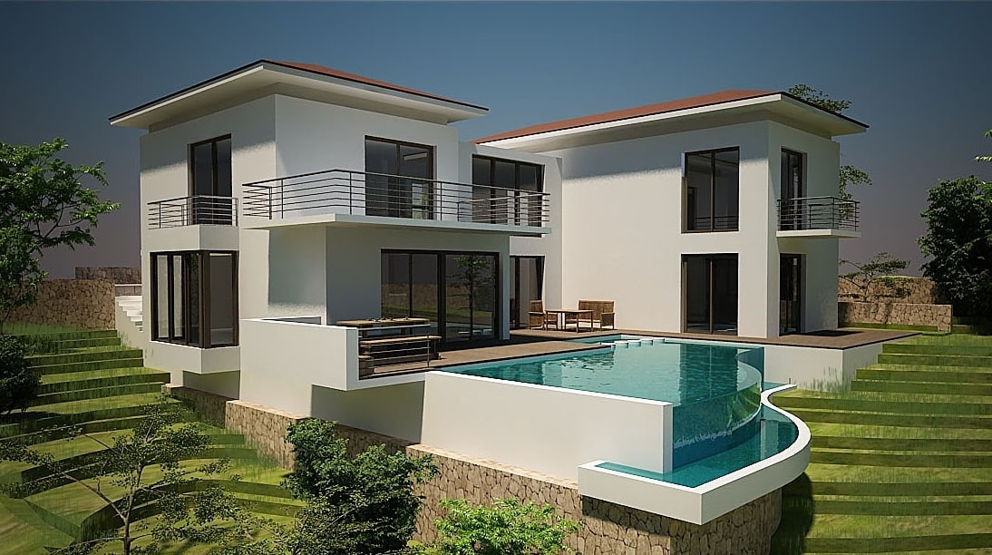 Kıbrıs Girne Esentepe Satılık 266 m2 Villa