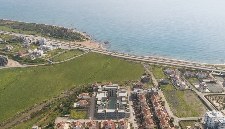 Kuzey Kıbrıs İskele Long Beach Satılık Teraslı 3+1
