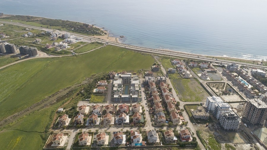 Kuzey Kıbrıs İskele Long Beach Satılık Teraslı 3+1