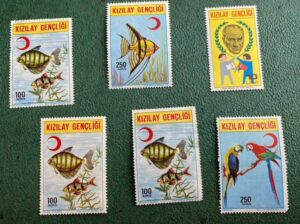 Kızılay Gençliği Özel Seri antika pullar