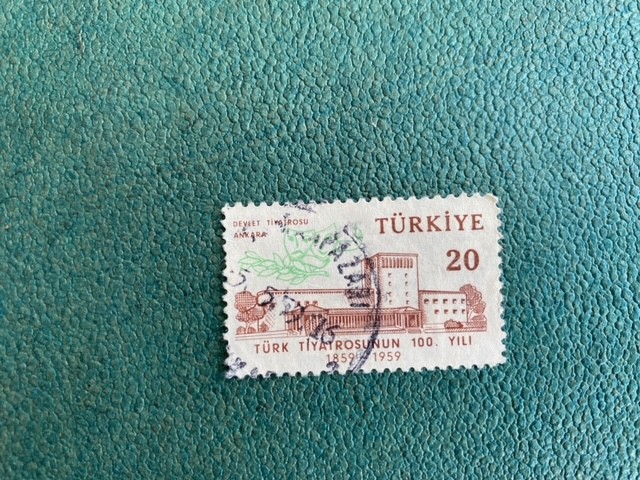 Türk Tiyatrosunun 100. Yılı Satılık 1959 pul