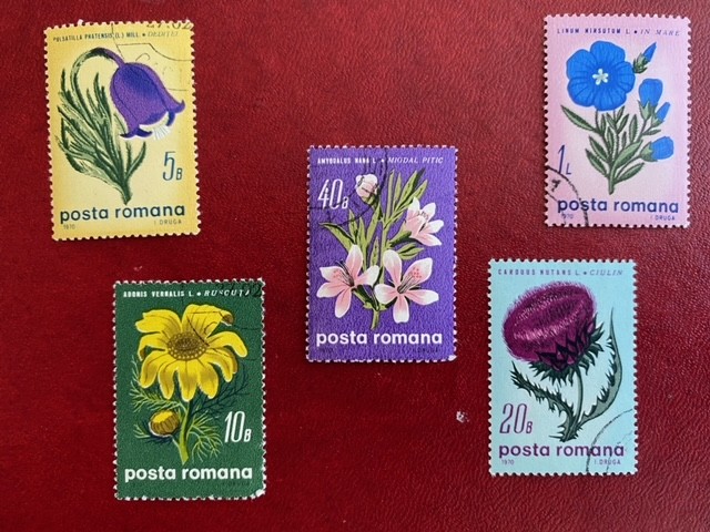 Posta Romana 1970 Kır Çiçekleri satılık filateli