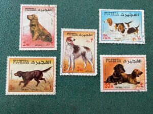 Fujeira Emirliği, Köpek serisi satılık pul