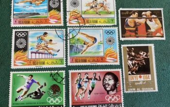 RasAl Khaima 1968 Olimpiyatları satılık pul