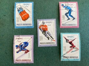 Posta Romana, 1968 Kış Olimpiyatları, satılık filateli,
