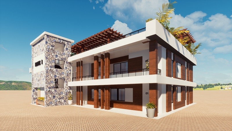 Kıbrıs Girne Esentepe Satılık Projeden 1+1 Yazlık Ev