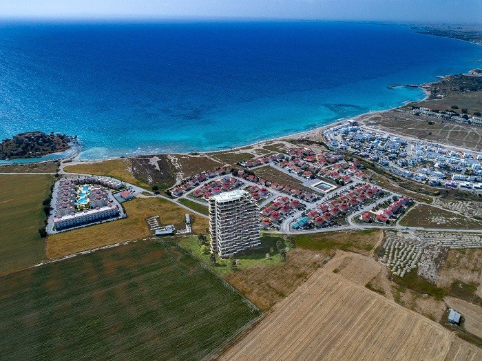 Kıbrıs İskele Satılık 1+1 Site içi Tatil evi