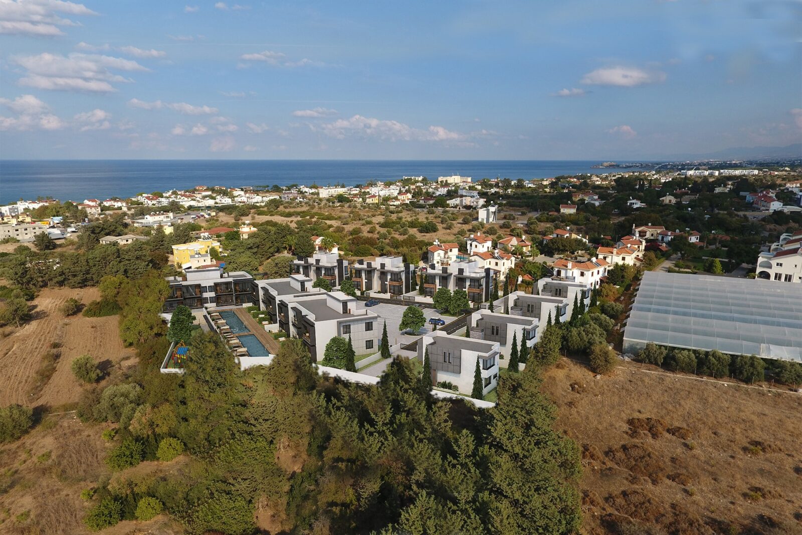 Kıbrıs Girne Alsancak Satılık İkiz Villa 130 m2