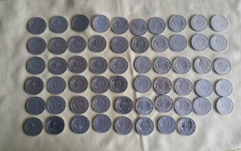 1987 Alüminyum 58 adet 10 Lira Çil