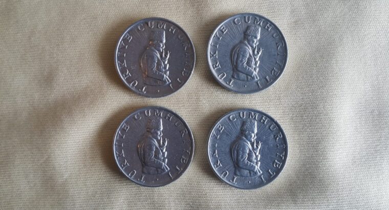 1982 Yılı 4 adet Alüminyum Çil 10 Lira