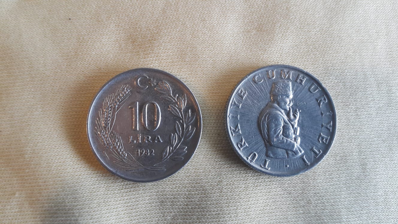 Satılık 1982 Yılı Alüminyum Çil 10 Lira