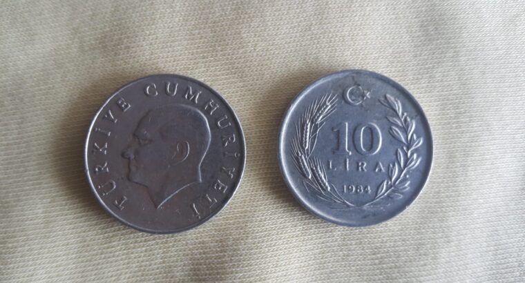 1984 Yılı Alüminyum 10 Lira