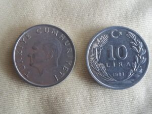 1987 Alüminyum 10 Lira Çil