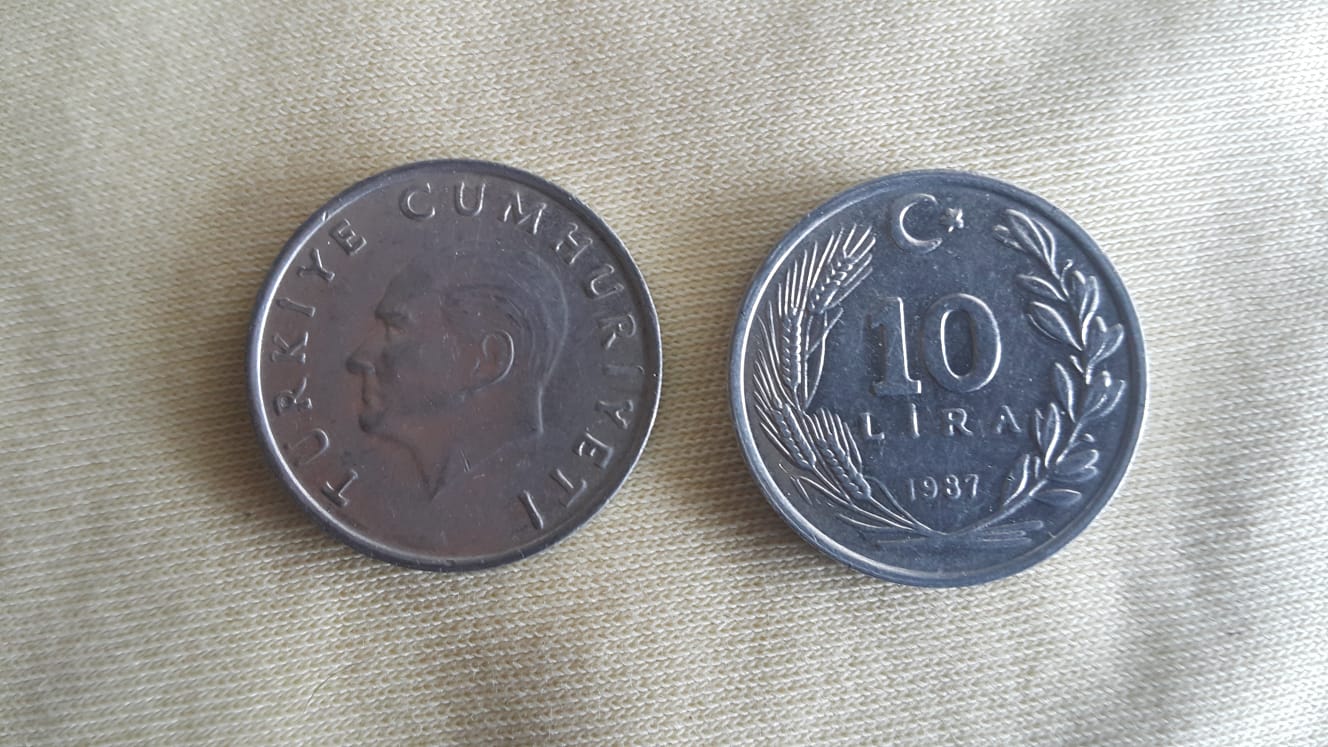 1987 Alüminyum 10 Lira Çil
