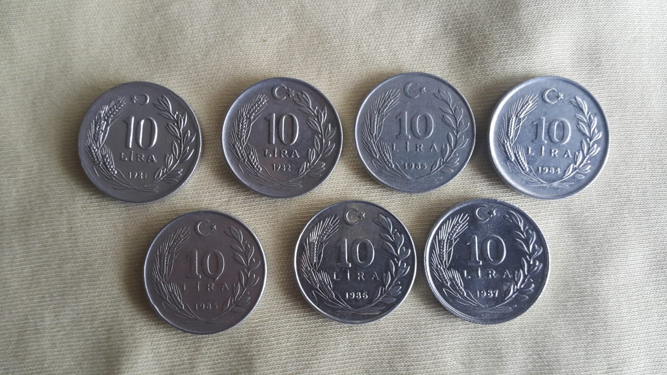 1981-1987 Yılları Arası Basılan Alüminyum 10 Lira