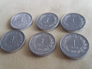 1981 Yılı 6 Adet Alüminyum Çil 1 Lira
