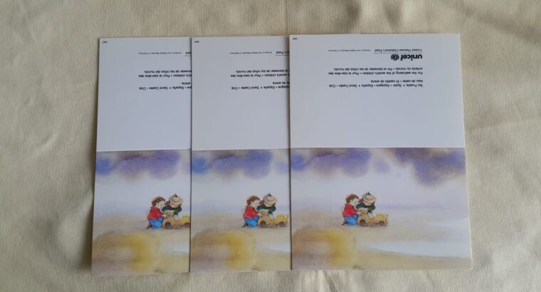 Unicef Kutlama Kartı ve Zarfı 3 adet – Teo Puabla