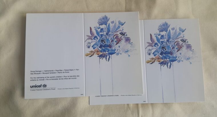 Unicef Kutlama Kartı ve Zarfı 2 adet – Sonja Dwinger