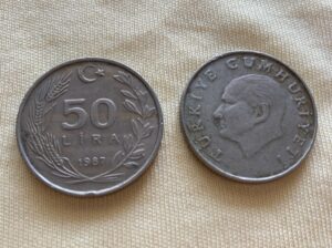 1987 Metal Para 50 Lira