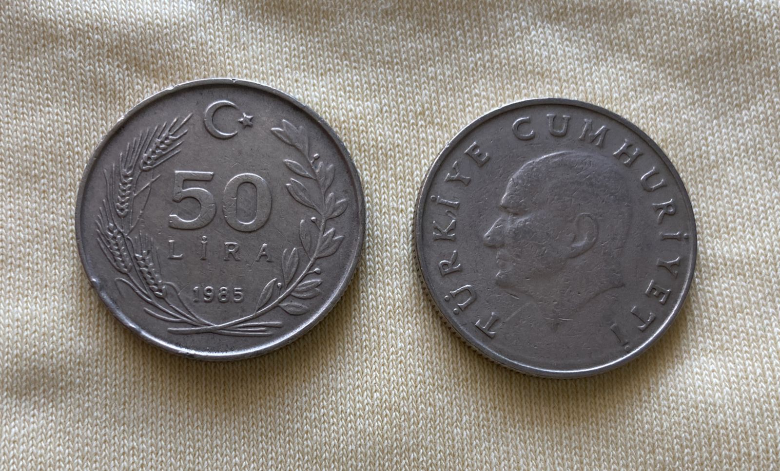 1985 Madeni Para 50 Lira