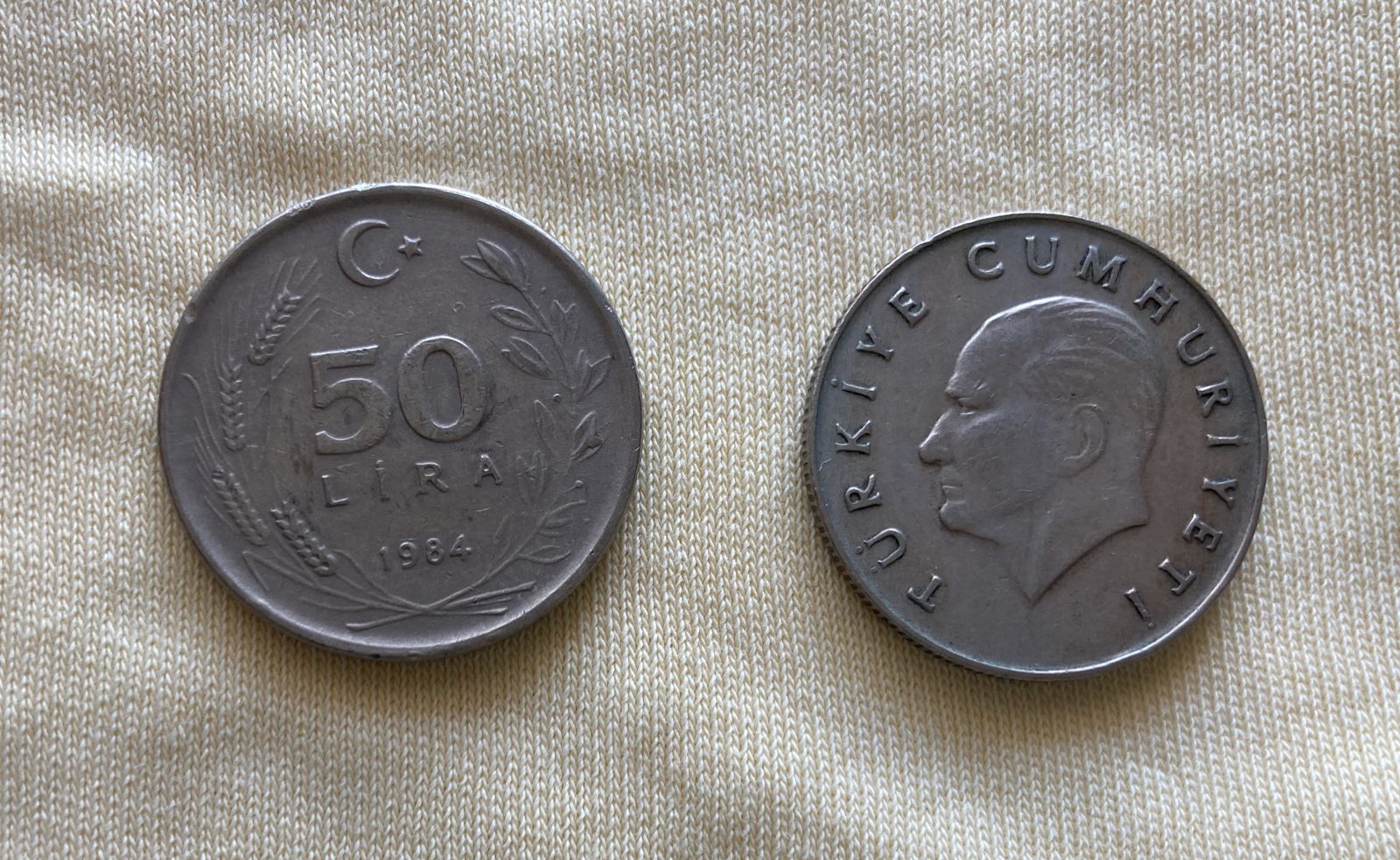 1984 Madeni Para 50 Lira