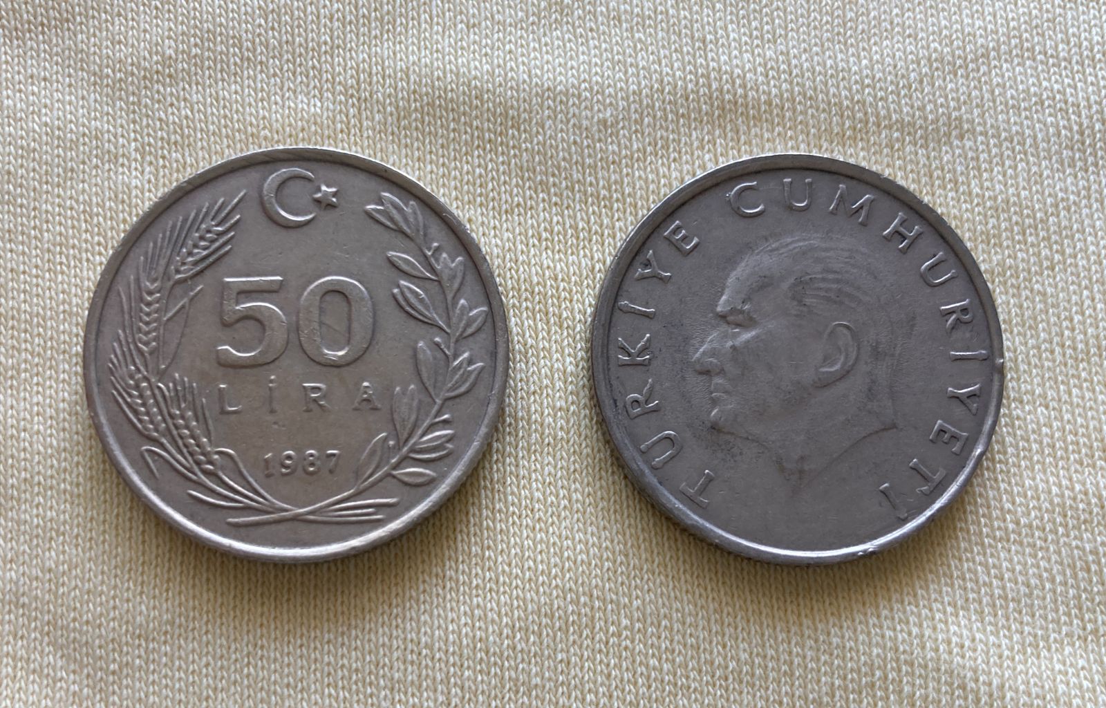 1987 Madeni Para 50 Lira