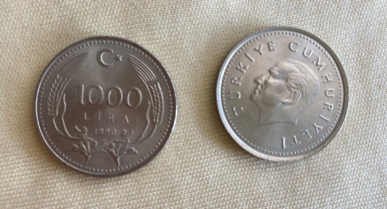 1990 Metal Çil 1000 Lira
