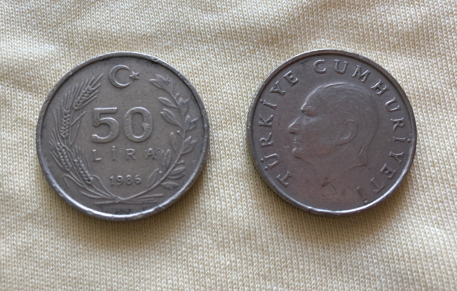 1986 Madeni Para 50 Lira