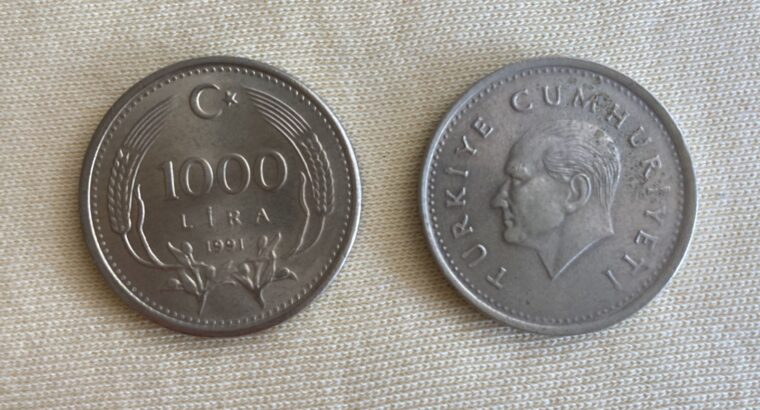 1991 Metal Çil 1000 Lira
