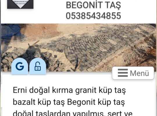 Bursa begonit küp taş granit küp taş bazaltküp